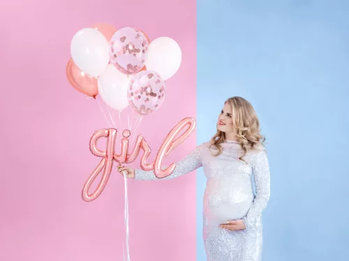 Photo du produit Ballon aluminium girl rose gold 77 x 70 cm