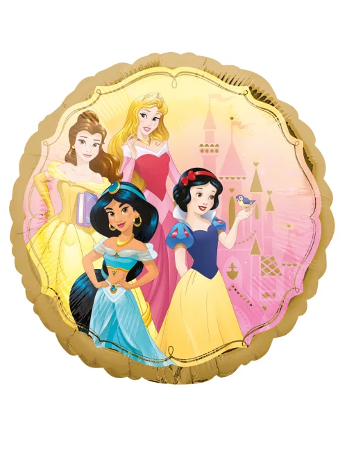 Photo du produit Ballon aluminium recto verso Princesses Disney 43 cm