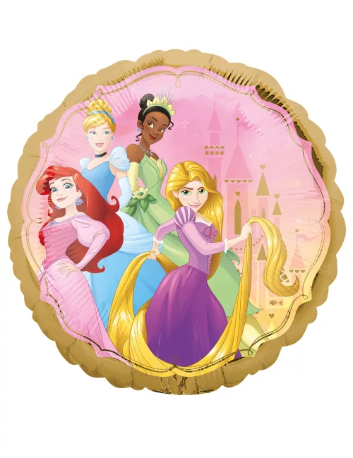 Photo du produit Ballon aluminium recto verso Princesses Disney 43 cm