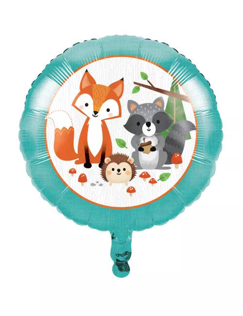 Photo du produit Ballon en aluminium animaux de la forêt 45 cm