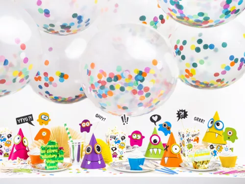 Photo du produit Ballon géant transparent confettis multicolores 1m