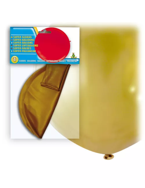Photo du produit Ballon géant en latex doré 80 cm