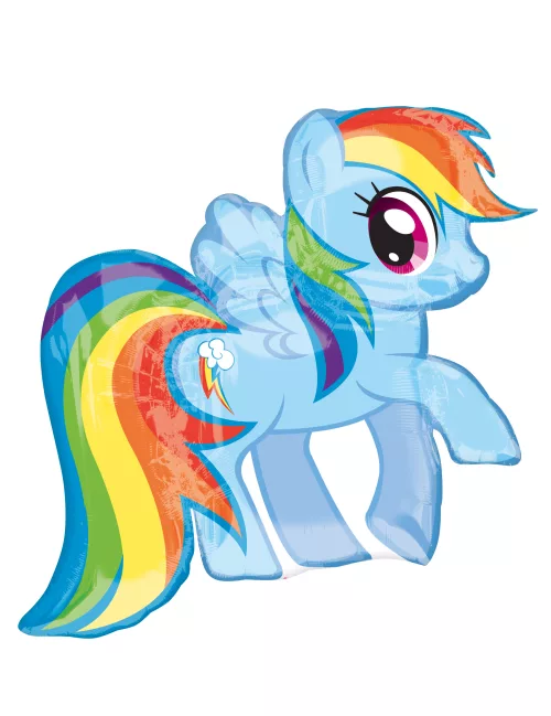 Photo du produit Ballon aluminium My Little Pony Rainbow Dash 71 x 68 cm