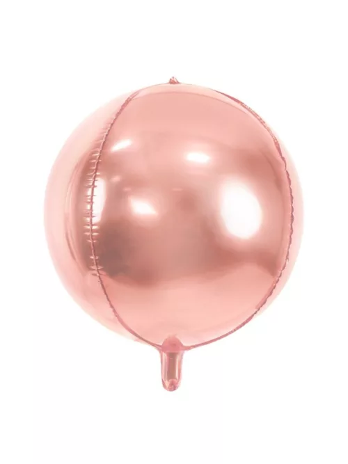 Photo du produit Ballon sphère en aluminium rose gold métallisé 40 cm