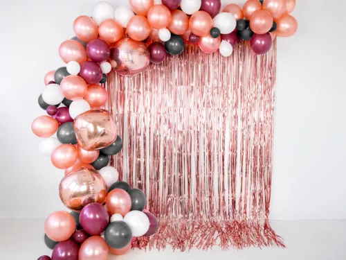 Photo du produit Ballon sphère en aluminium rose gold métallisé 40 cm