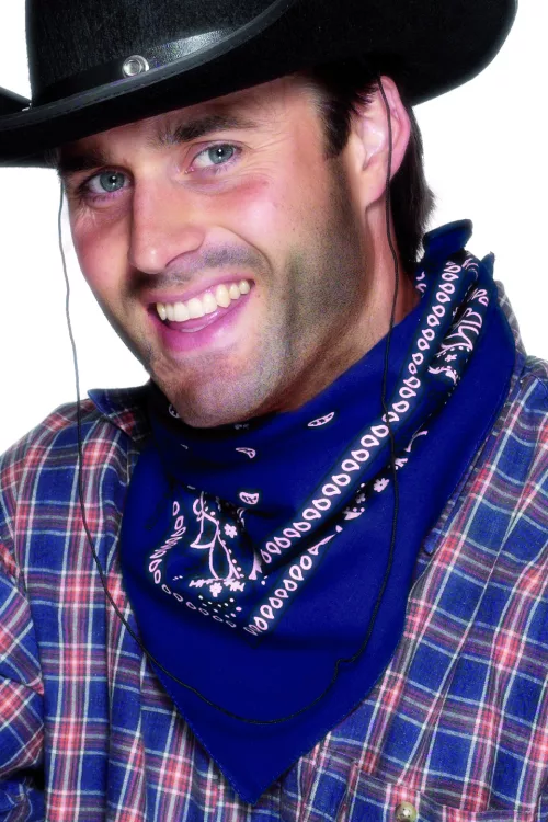 Photo du produit Bandana biker ou cowboy bleu