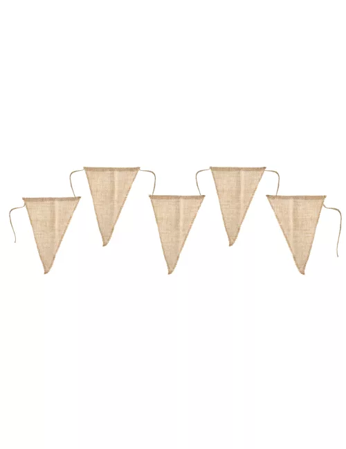 Photo du produit Guirlande fanions en jute 3 m