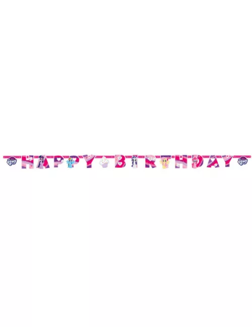 Photo du produit Guirlande Happy Birthday My Little Pony 200 x 15 cm