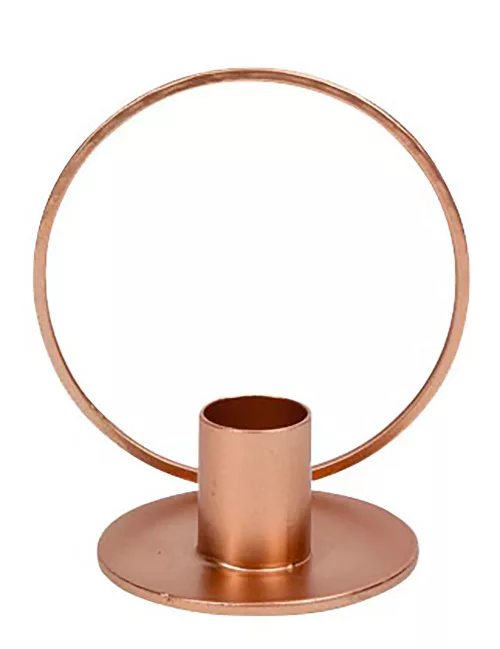 Photo du produit Bougeoir cercle rose gold 10 cm
