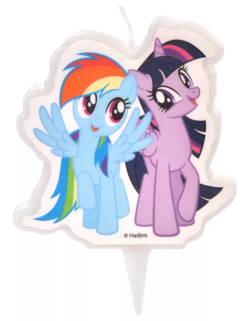 Photo du produit Bougie My Little Pony Rainbow Dash et Twilight Sparkle 6,5 cm