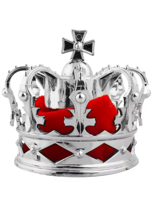 Photo du produit Pince à cheveux mini couronne royale argentée