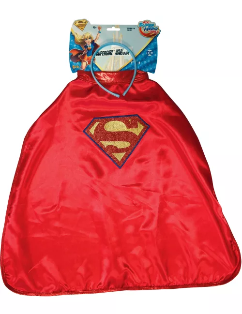 Photo du produit Cape et Serre-tête Supergirl Super Hero Girls enfant