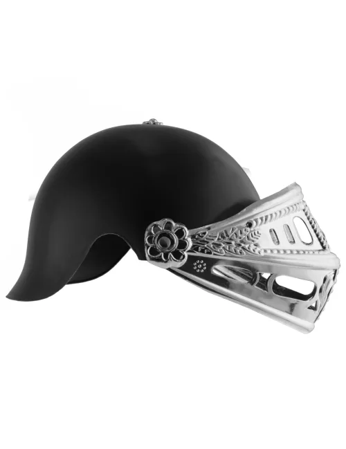 Photo du produit Casque chevalier noir et argent enfant