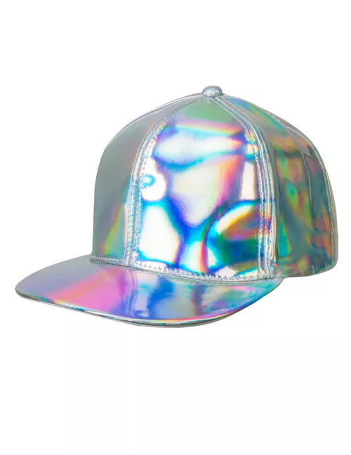 Photo du produit Casquette argentée iridescente adulte