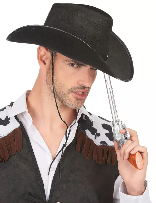 Photo du produit Chapeau cowboy noir adulte