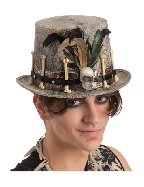 Photo du produit Chapeau haut de forme en velours clair vaudou