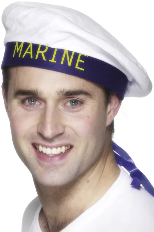Photo du produit Chapeau marin ruban noir adulte