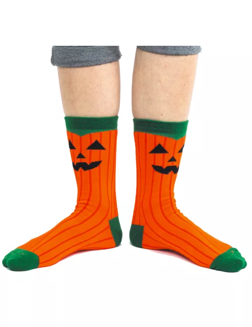 Photo du produit Chaussettes citrouille effrayante