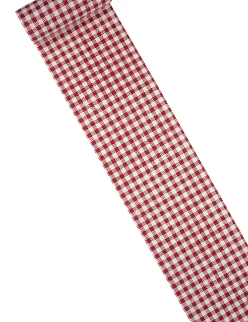 Photo du produit Chemin de table lin vichy 15 cm x 5 m