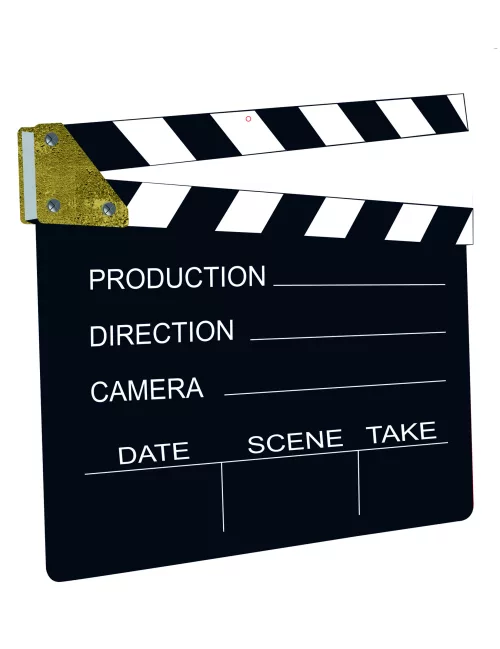 Photo du produit Décoration clap de cinéma 28 x 28,5 cm