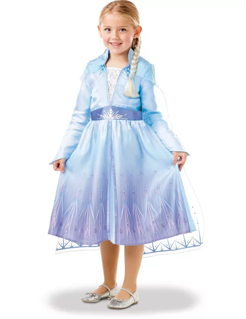 Photo du produit Coffret déguisement et tresse Elsa La Reine des neiges 2 fille