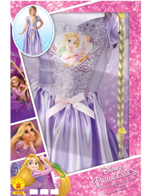 Photo du produit Coffret princesse Raiponce avec sequins et tresses fille