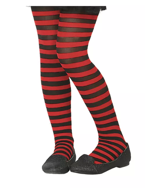 Photo du produit Collant rayé rouge et noir enfant
