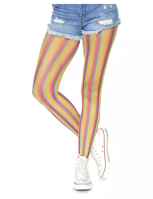 Photo du produit Collants résille arc-en-ciel femme