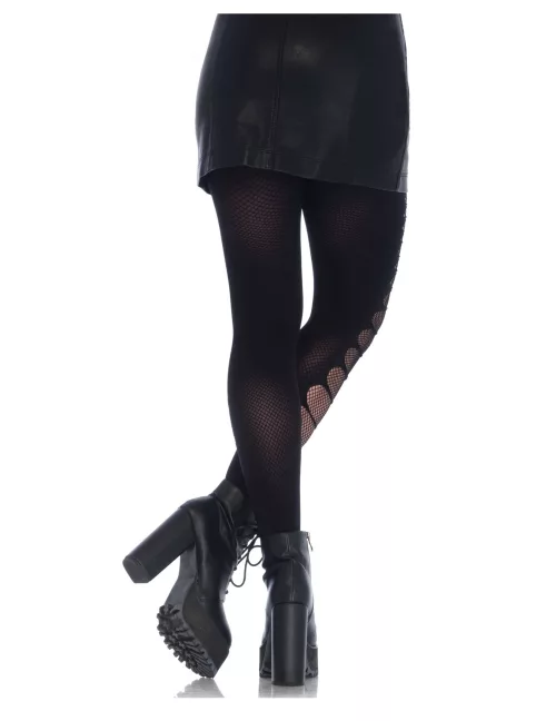 Photo du produit Collants résille semi opaque noires femme