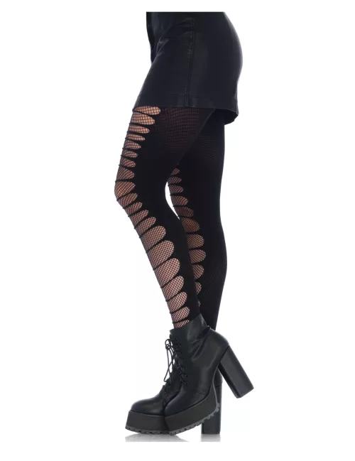 Photo du produit Collants résille semi opaque noires femme