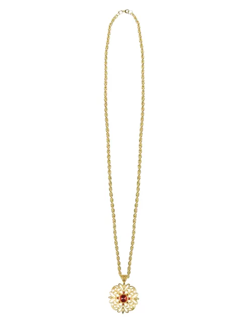 Photo du produit Collier médaillon or adulte