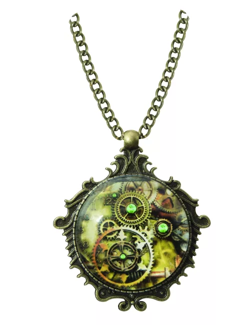 Photo du produit Collier médaillon steampunk adulte