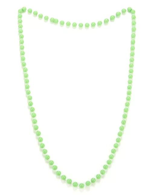 Photo du produit Collier perles vertes adulte