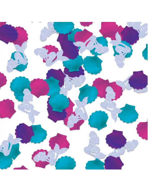 Photo du produit Confettis de table sirène pailletées 70g