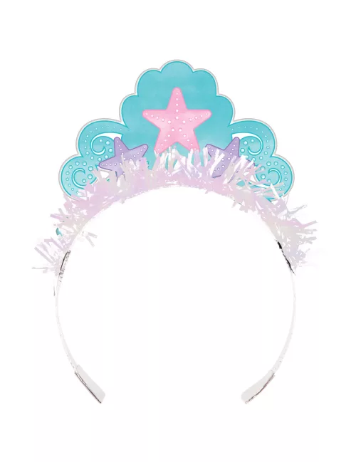 Photo du produit 8 Couronnes en carton de Princesse Sirène iridescente