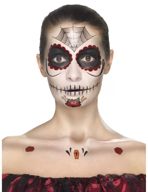 Photo du produit Kit maquillage princesse araignée femme Dia de los muertos