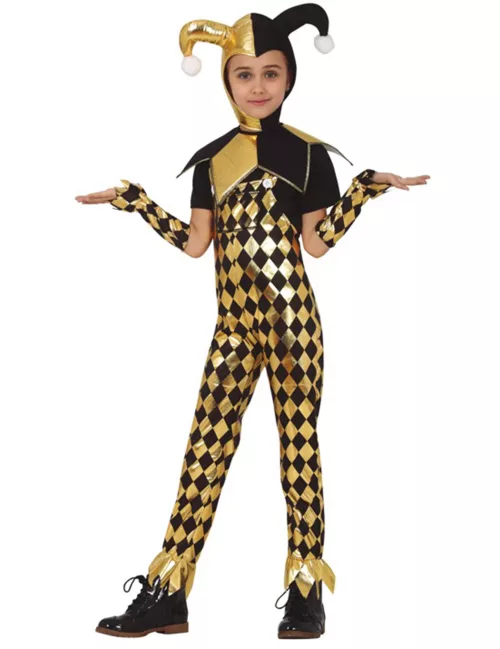 Photo du produit Déguisement arlequin doré fille