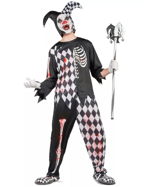 Photo du produit Déguisement arlequin ensanglanté homme