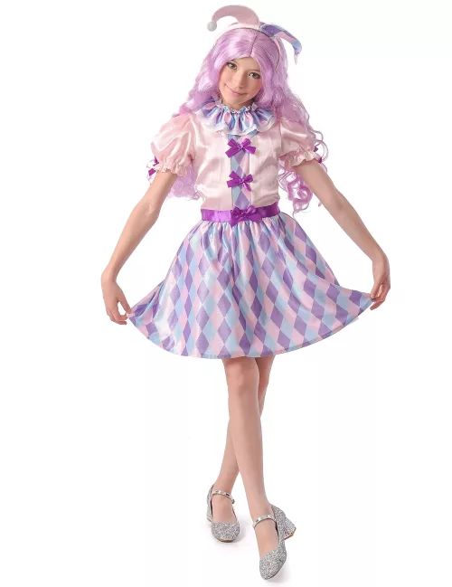 Photo du produit Déguisement arlequine pastel fille