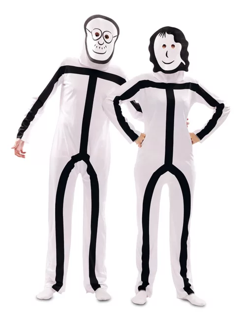 Photo du produit Déguisement avec masques Stickman adulte