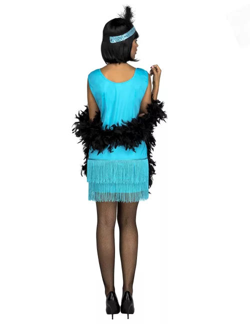 Photo du produit Deguisement charleston turquoise sequins femme