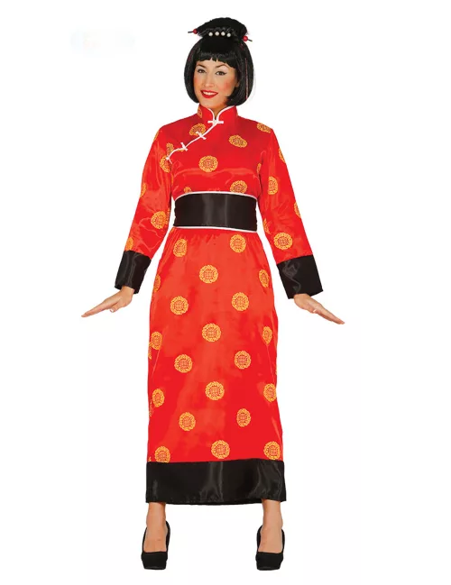 Photo du produit Déguisement chinoise rouge femme