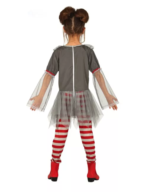 Photo du produit Déguisement clown assassin gris fille