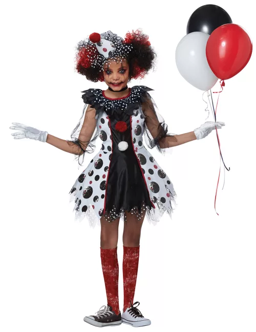 Photo du produit Déguisement clown effrayant luxe fille