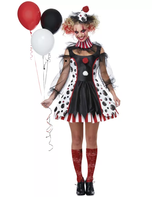 Photo du produit Déguisement clown psycho robe luxe femme