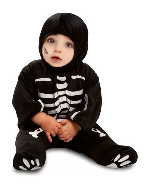 Photo du produit Déguisement combinaison petit squelette noir bébé