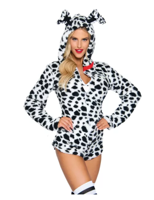 Photo du produit Déguisement combishort dalmatien sexy femme