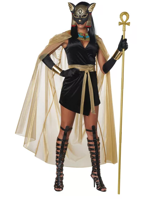 Photo du produit Déguisement déesse féline de l'Egypte luxe femme