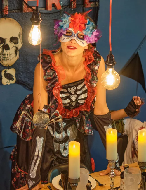 Photo du produit Déguisement dia de los muertos jupon femme