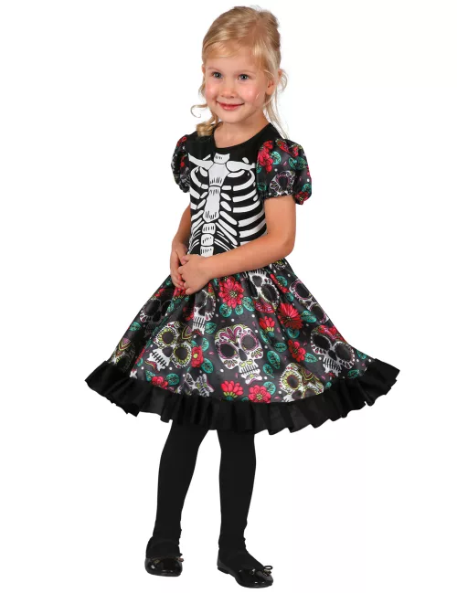 Photo du produit Déguisement dia de los muertos multicolore fille